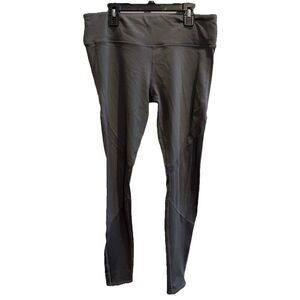 Alo Yoga Vitality Mesh Legging Dark Gray Women's Small Athleisure Yoga Gym